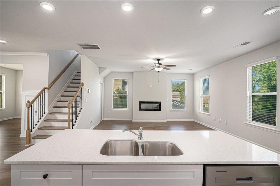 Furnished interior view inside a new home in , Hampton (Image 7).