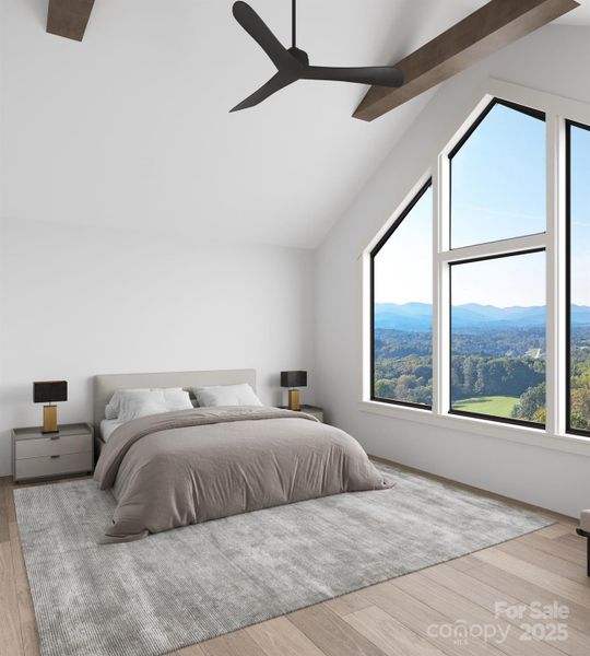 Rendering- with real mountain views. Final Product may vary.