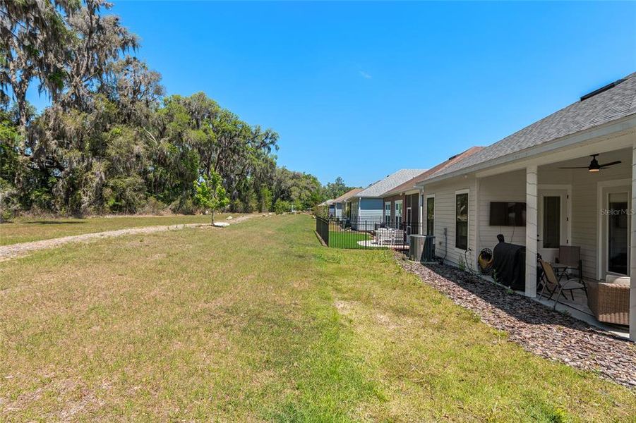 Exterior details and patio area of a home in Fairway Pointe at West End, Newberry (Image 35).