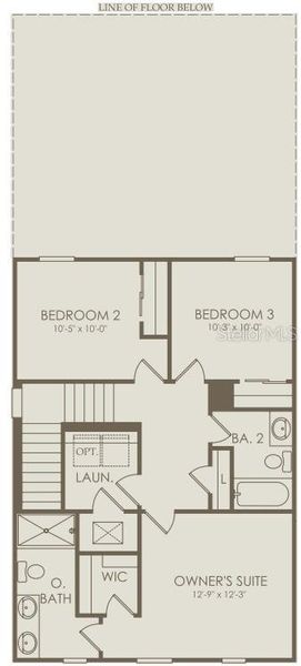 2D floor plan layout of this home in Tohoqua, Kissimmee, FL (Image 3).
