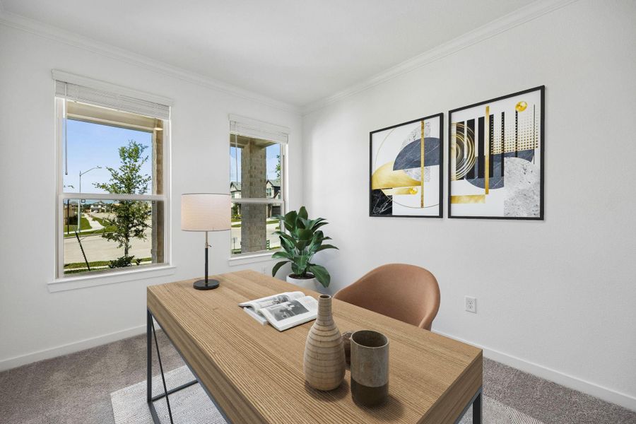 Furnished interior view inside a new home in Mavera, Conroe (Image 6).