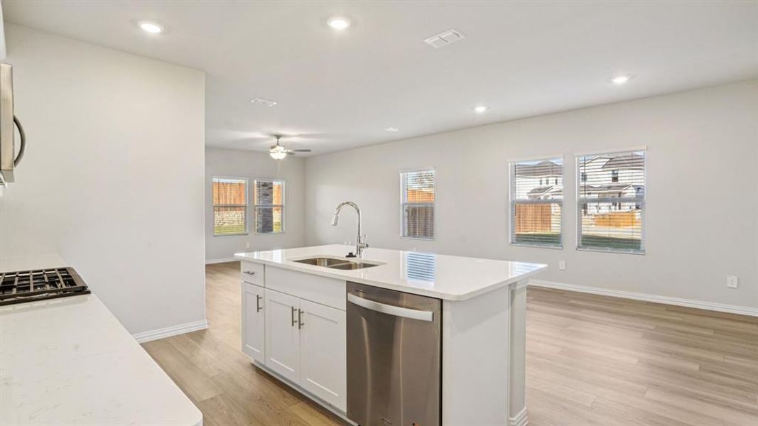 Furnished interior view inside a new home in Eastridge - Spring Series, McKinney (Image 12). Furnished interior view inside a new home in Eastridge - Spring Series, McKinney (Image 12).