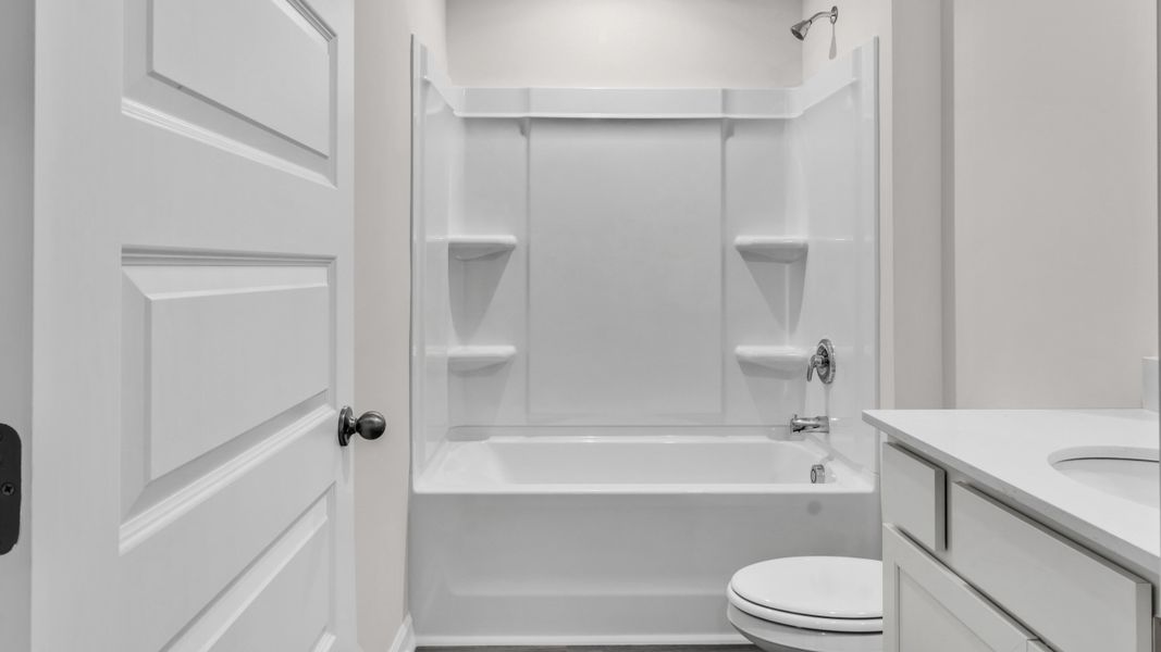 Representative furnished interior of a home built from the Lakeside by D.R. Horton in Bailey Park, Fayetteville (Image 4).