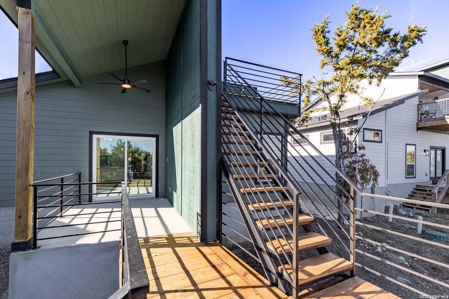 Exterior details and patio area of a home in , Canyon Lake (Image 20).