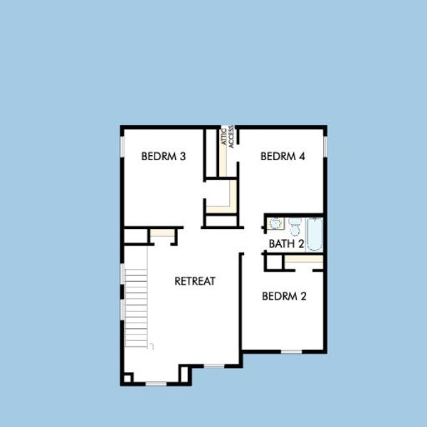 2D floor plan layout for the The New Braunfels by David Weekley Homes in Mayfair - Select Garden Series, New Braunfels, TX (Image 3). 2D floor plan layout for the The New Braunfels by David Weekley Homes in Mayfair - Select Garden Series, New Braunfels, TX (Image 3).