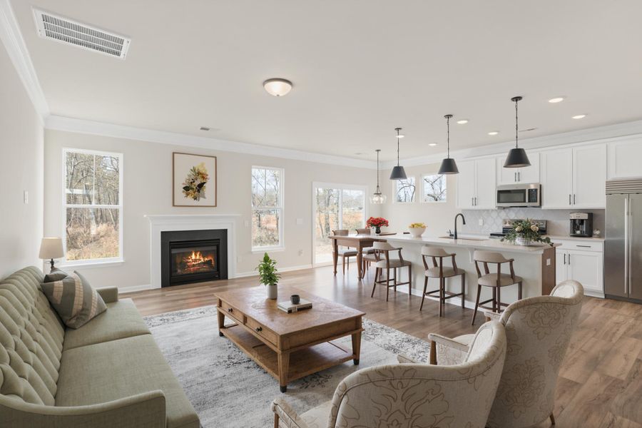 Furnished interior view inside a new home in Greenrich Mill, Simpsonville (Image 6). Furnished interior view inside a new home in Greenrich Mill, Simpsonville (Image 6).