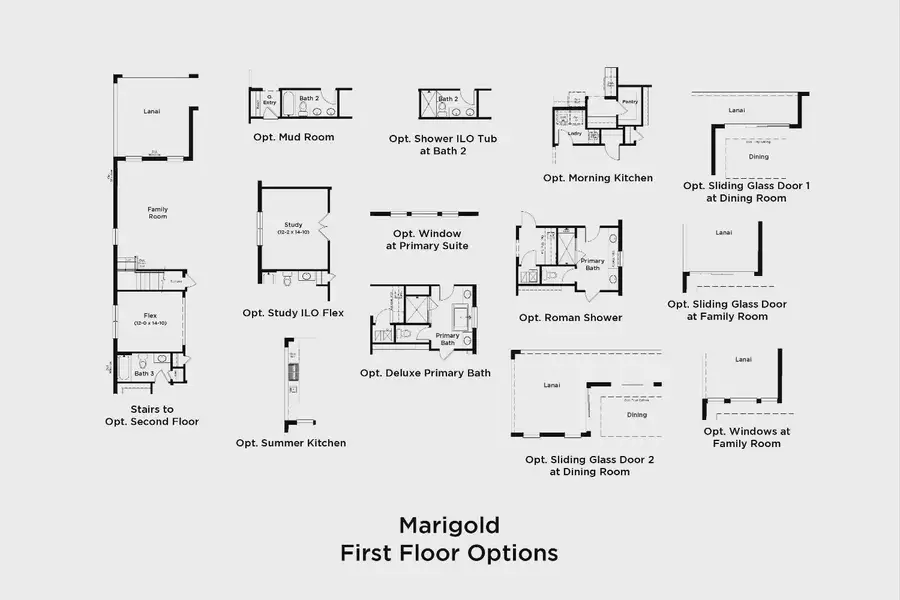 2D floor plan layout of this home in Haven at Diamond Springs, Jacksonville, FL (Image 3).