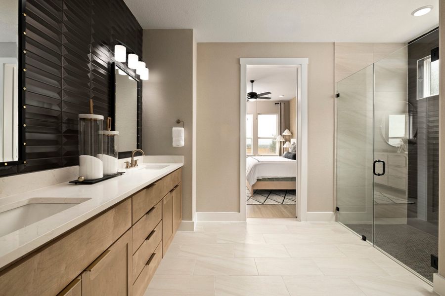 Representative furnished interior of a home built from the McKinney by Tri Pointe Homes in Lariat, Liberty Hill (Image 35).