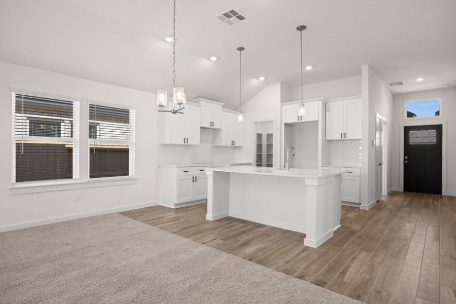 Representative furnished interior of a home built from the Myrtle 1687HS by Saratoga Homes in Ashland, Angleton (Image 7). Representative furnished interior of a home built from the Myrtle 1687HS by Saratoga Homes in Ashland, Angleton (Image 7).