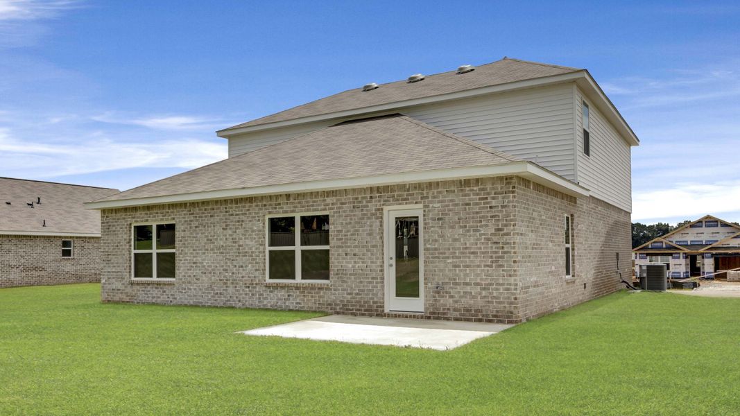 Exterior details and patio area of a home in Bailey Park, Fayetteville (Image 3).