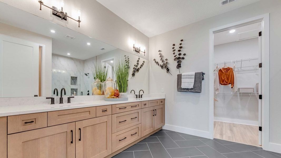 Owner's Bath - Model shown is from sister community Owner's Bath - Model shown is from sister community