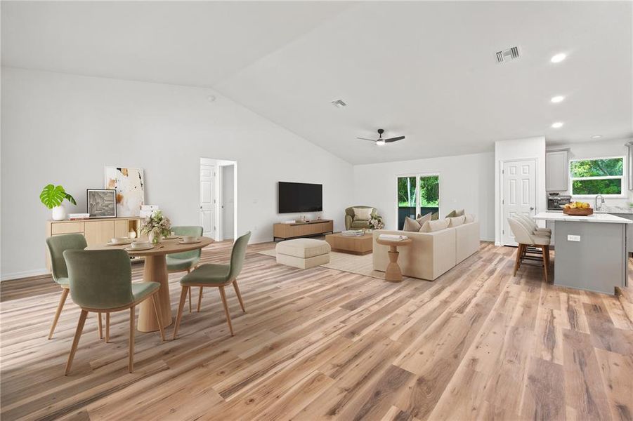Furnished interior view inside a new home in , Ocala (Image 4).