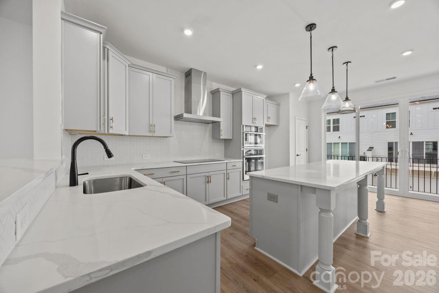 Furnished interior view inside a new home in River District Townhomes, Charlotte (Image 4).