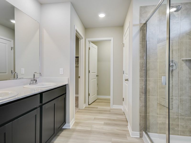Furnished interior view inside a new home in Butler Farms - Americana Collection, Liberty Hill (Image 3).