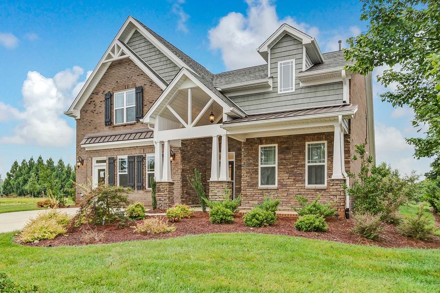 Representative exterior photo of a completed home built from the Ashton by Keystone Homes NC in Weybridge, Burlington, NC (Image 23).