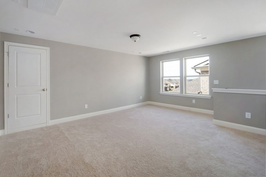 Representative unfurnished interior of a home built from the Brighton by Celebration Homes in Aden Woods Of Castleberry Farms, Fairview (Image 26). Representative unfurnished interior of a home built from the Brighton by Celebration Homes in Aden Woods Of Castleberry Farms, Fairview (Image 26).