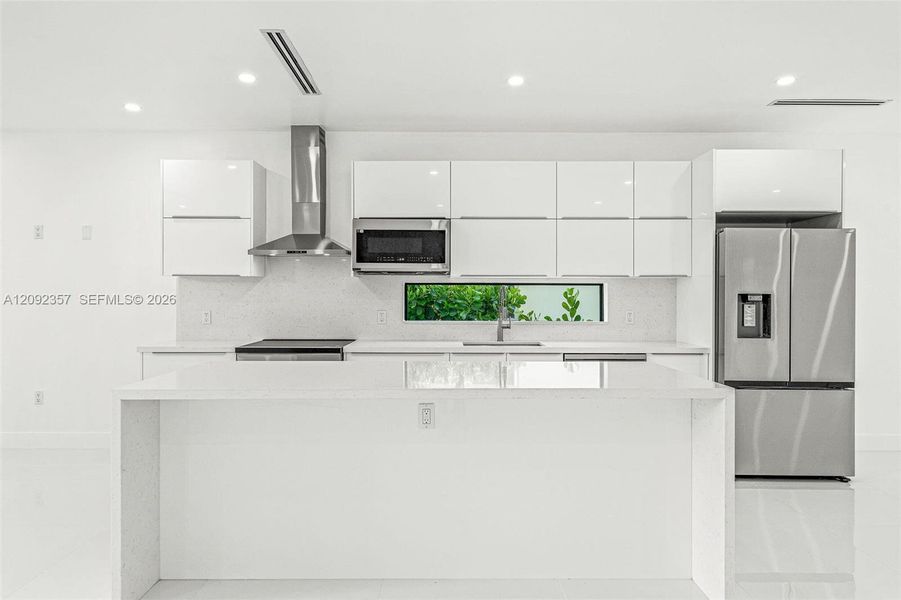 Furnished interior view inside a new home in , Miami (Image 9).