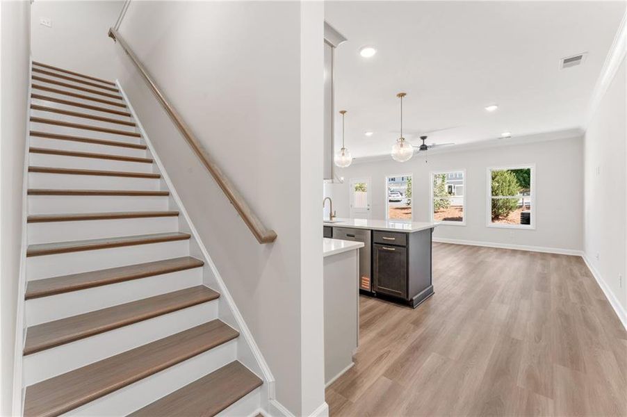 Furnished interior view inside a new home in Cherokee Township, Acworth (Image 6).