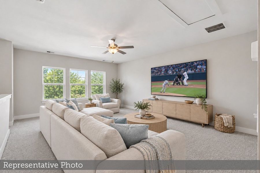 Furnished interior view inside a new home in Nexton – Midtown – The Garden Collection, Summerville (Image 6). Furnished interior view inside a new home in Nexton – Midtown – The Garden Collection, Summerville (Image 6).
