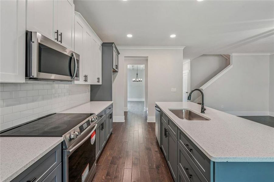 Furnished interior view inside a new home in , Atlanta (Image 13).