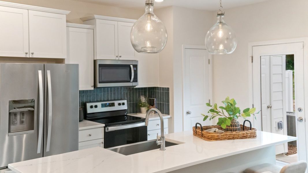 Furnished interior view inside a new home in Spring Village Townhomes, Angier (Image 14).