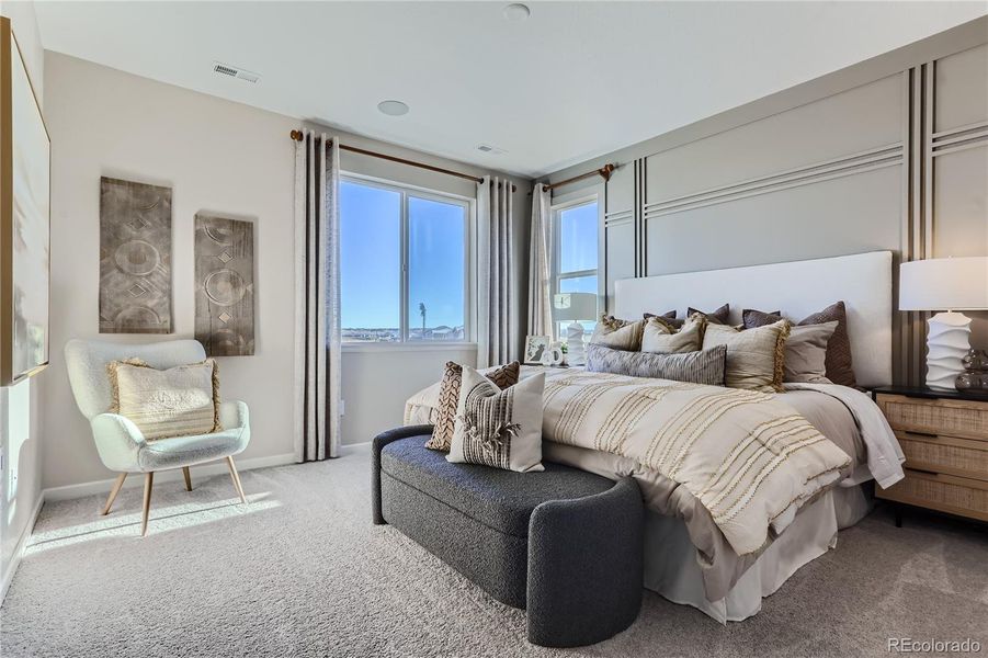 Furnished interior view inside a new home in Paired Homes at Alder Creek, Parker (Image 16).