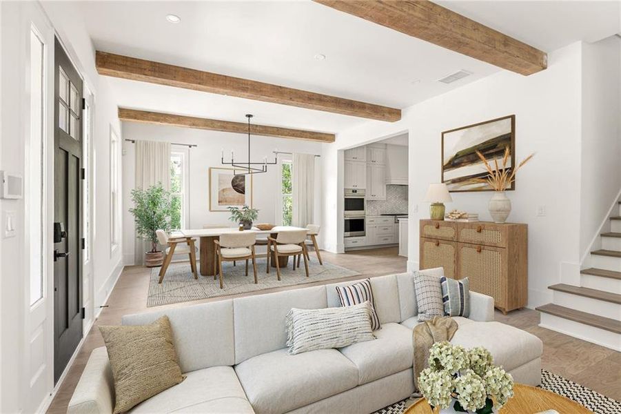 Furnished interior view inside a new home in , Chattahoochee Hills (Image 5).