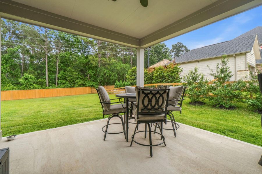Exterior details and patio area of a home in , Magnolia (Image 25).