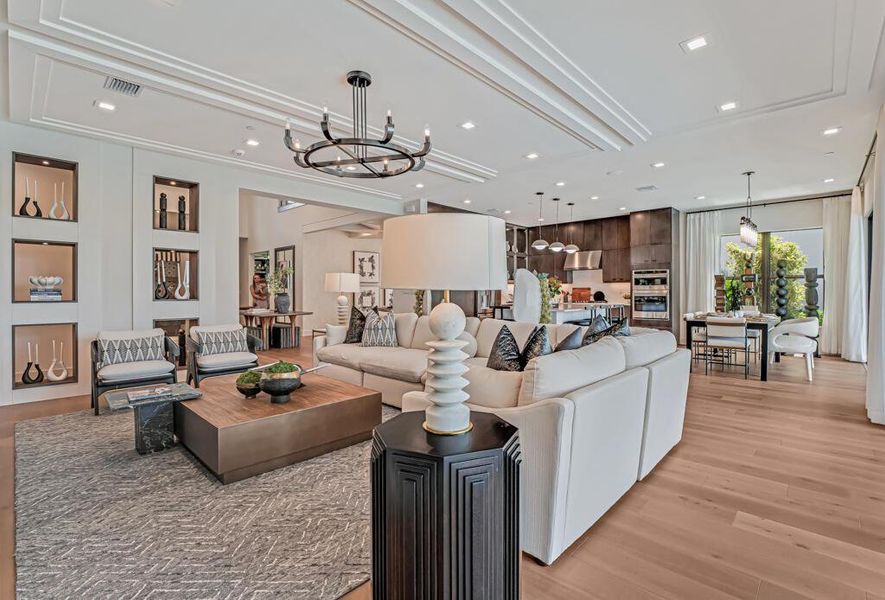 Furnished interior view inside a new home in Apex at Avenir, Palm Beach Gardens (Image 88).