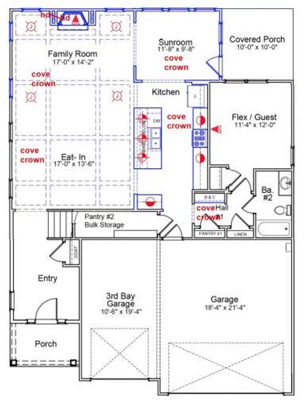 2D floor plan layout of this home in , Summerville, SC (Image 5).