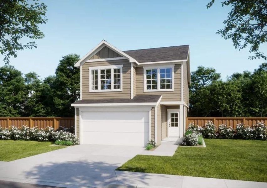 Front exterior of a new home in , Houston, TX, highlighting curb appeal (Image 2). Front exterior of a new home in , Houston, TX, highlighting curb appeal (Image 2).