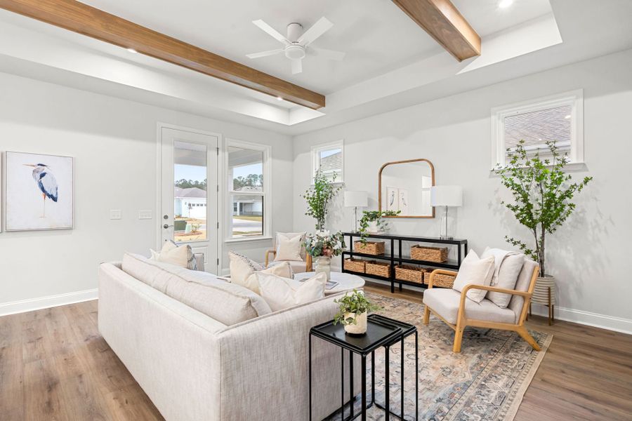 Furnished interior view inside a new home in Sun City Hilton Head, Bluffton (Image 17).