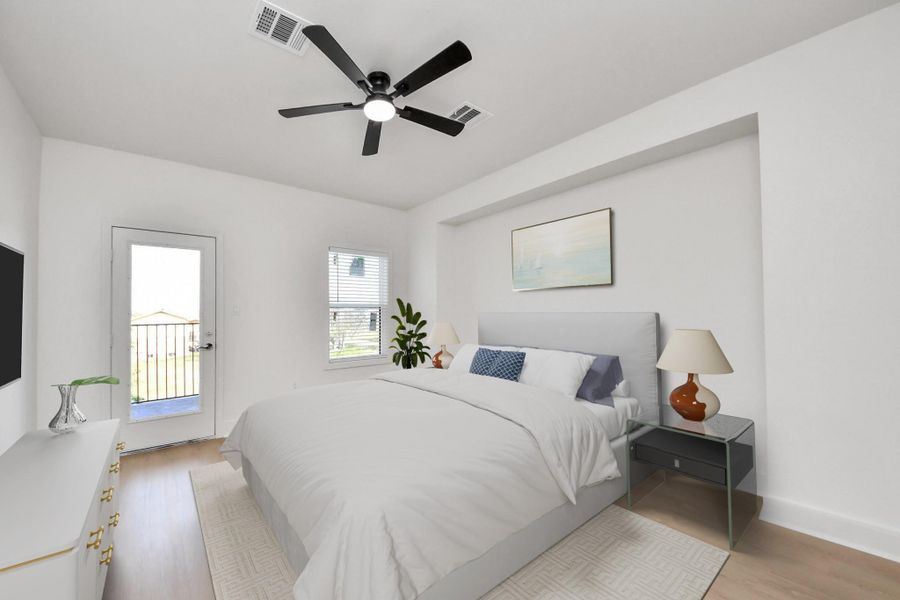 Furnished interior view inside a new home in , Houston (Image 8).