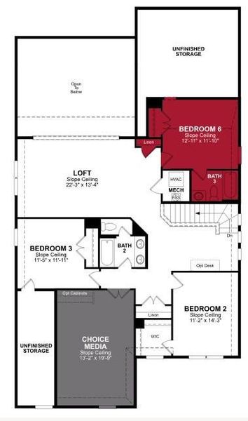 Beazer Homes Valencia on the Lake Blackburn Floorplan.