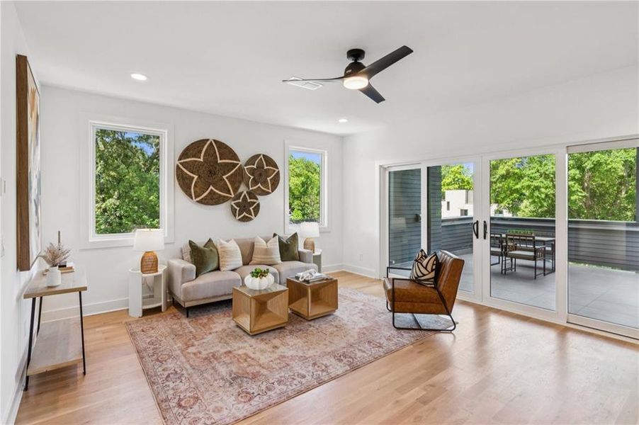 Furnished interior view inside a new home in , Atlanta (Image 31). Furnished interior view inside a new home in , Atlanta (Image 31).