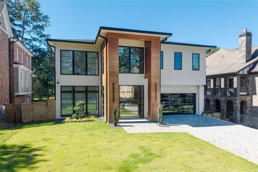 Front exterior of a new home in , Atlanta, GA, highlighting curb appeal (Image 23).