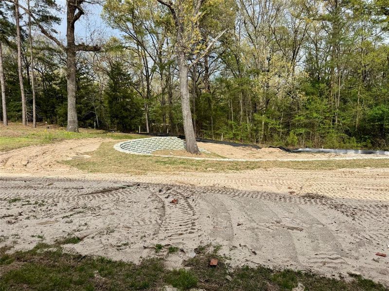 Exterior details and patio area of a home in , Mineola (Image 6). Exterior details and patio area of a home in , Mineola (Image 6).