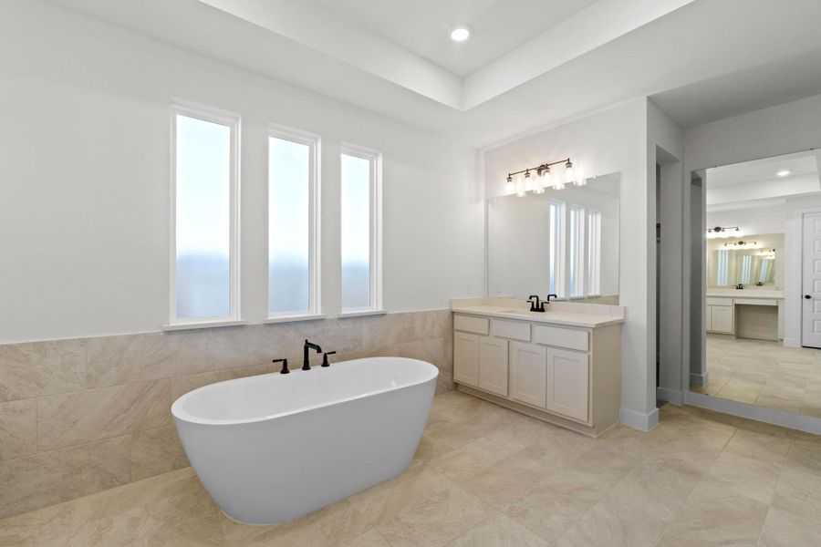 Furnished interior view inside a new home in Lariat, Liberty Hill (Image 12).