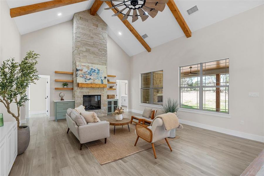 Furnished interior view inside a new home in , China Spring (Image 13).