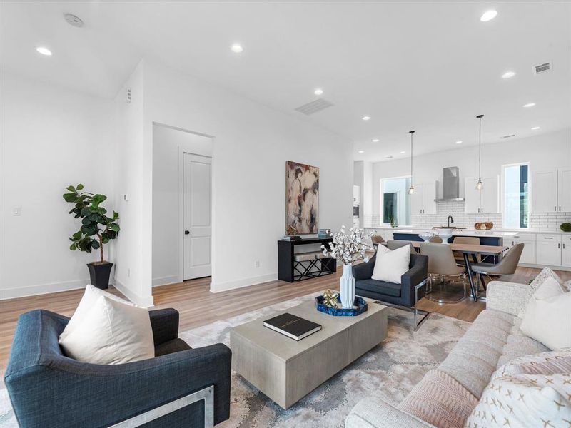 Furnished interior view inside a new home in Allura At Val Verde, Houston (Image 6).