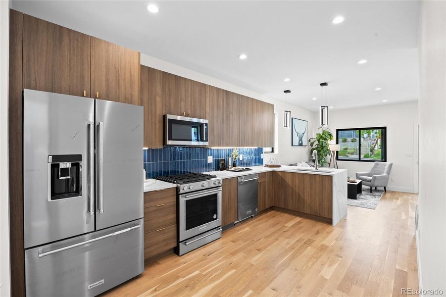 Furnished interior view inside a new home in , Denver (Image 11). Furnished interior view inside a new home in , Denver (Image 11).