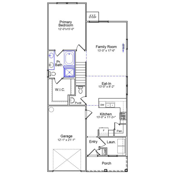 2D floor plan layout of this home in Ellington, Elgin, SC (Image 2).