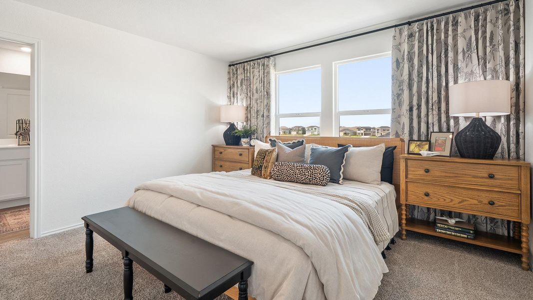 Furnished interior view inside a new home in Valverde, Bastrop (Image 25).