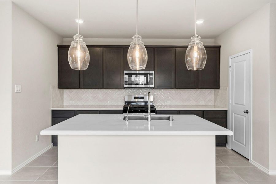Furnished interior view inside a new home in Bridgeland, Cypress (Image 6).