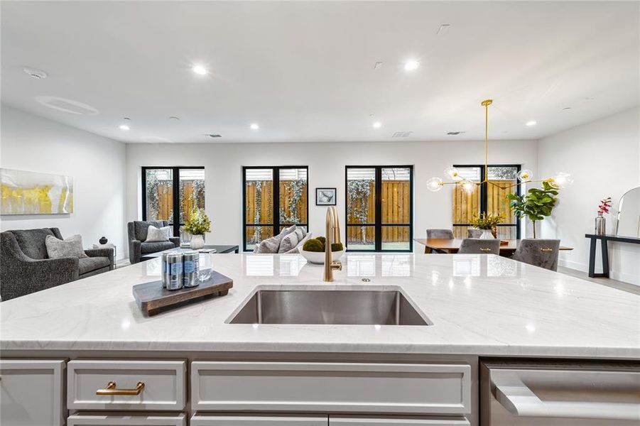 Furnished interior view inside a new home in , Dallas (Image 14).