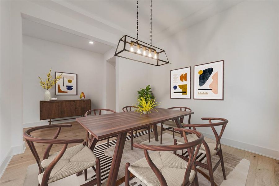 Furnished interior view inside a new home in Hillside Village, Celina (Image 13).