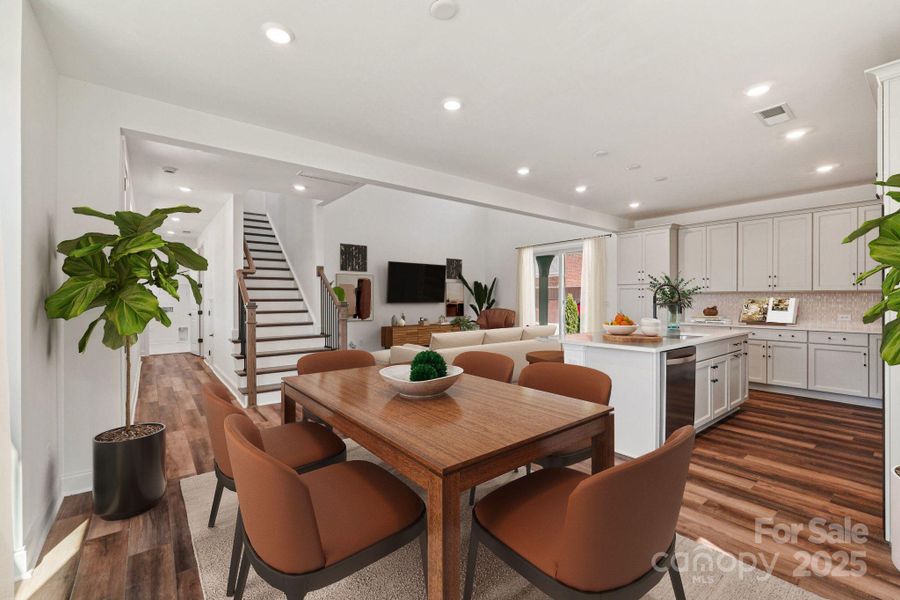 Virtually Staged Dining Room