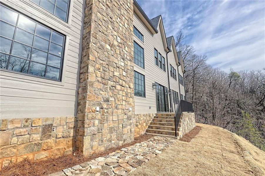 Exterior details and patio area of a home in , Clayton (Image 33).