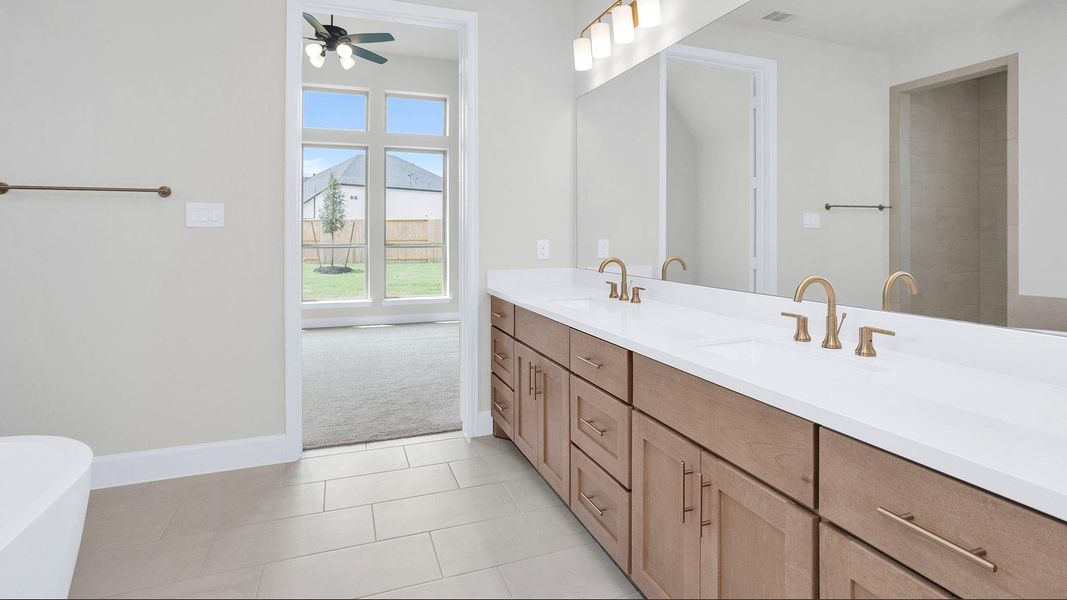 Furnished interior view inside a new home in Meridiana, Manvel (Image 5).