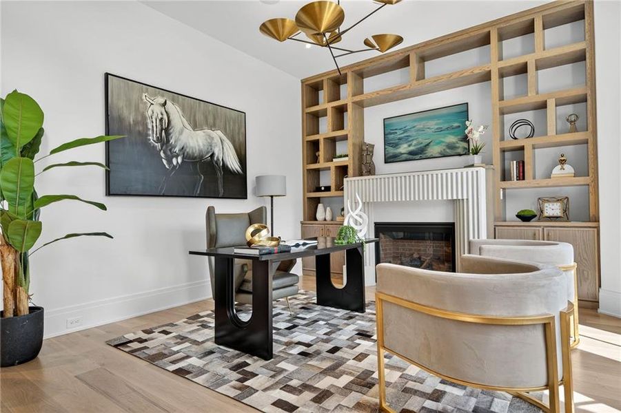 Furnished interior view inside a new home in , Atlanta (Image 67).